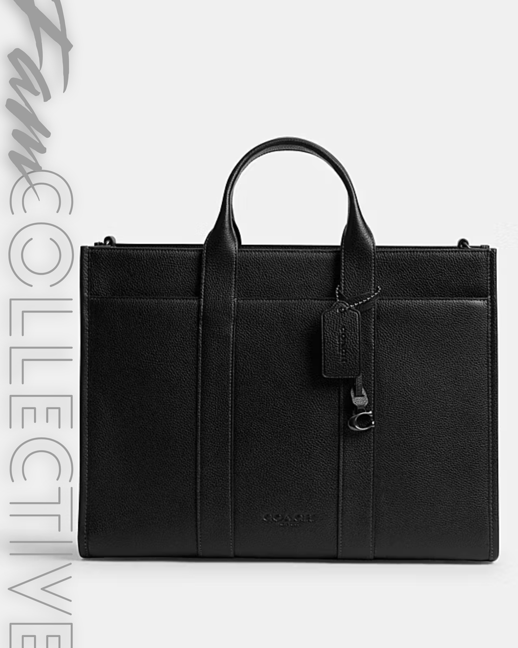 The Wesley Luxury Office Tote Bag in Pebbled Leather