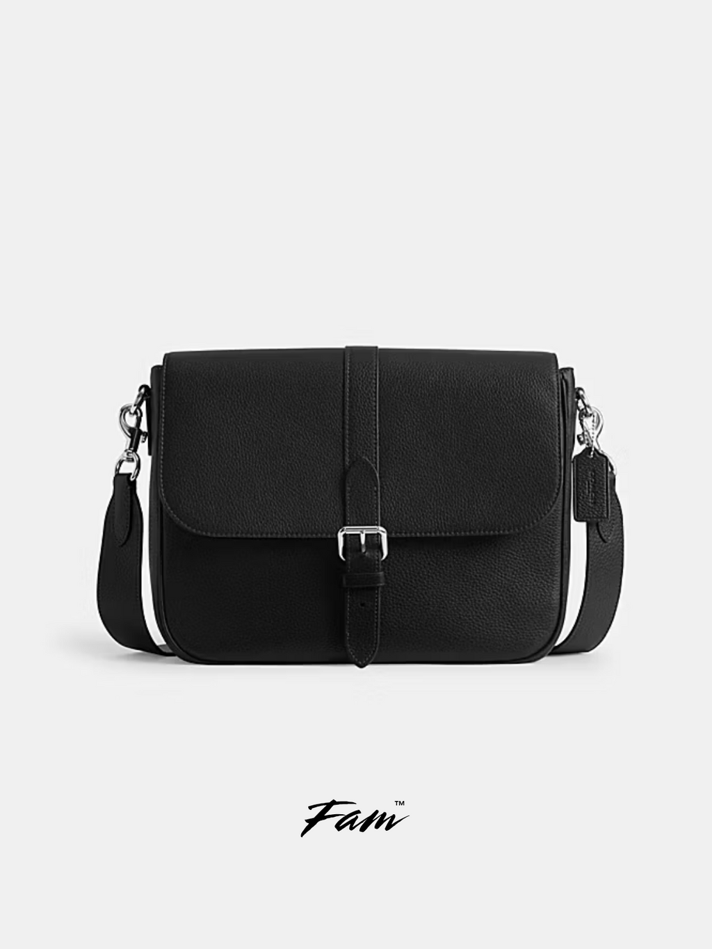 COACH Warner Messenger Bag in Pebble Leather