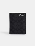 COACH Passport Holder in Signature Canvas