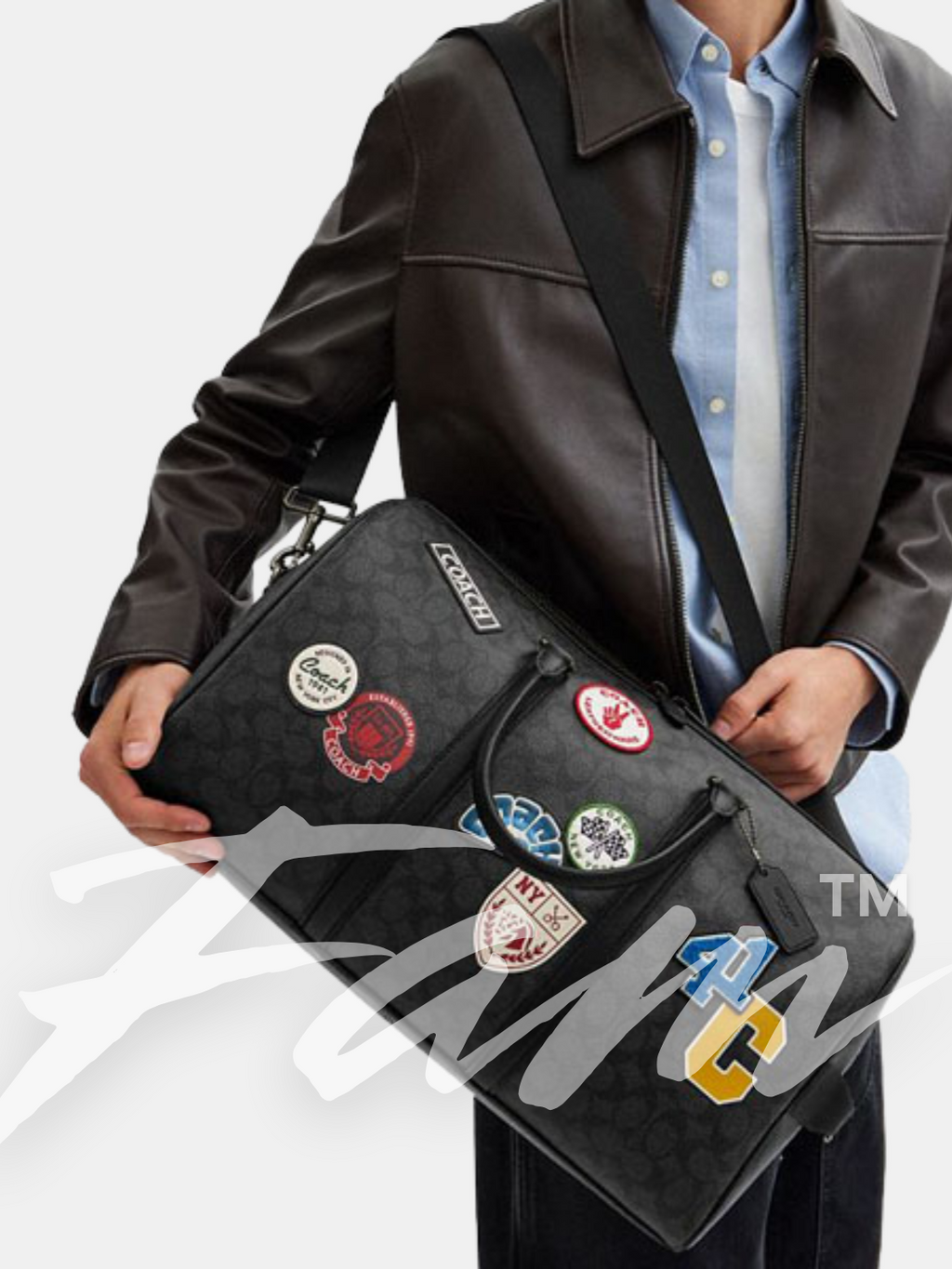 COACH Venturer Crossbody 27 in Signature Canvas with Patches